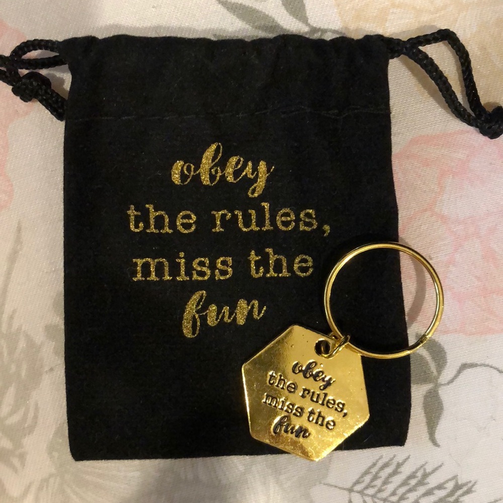 Gold keychain
